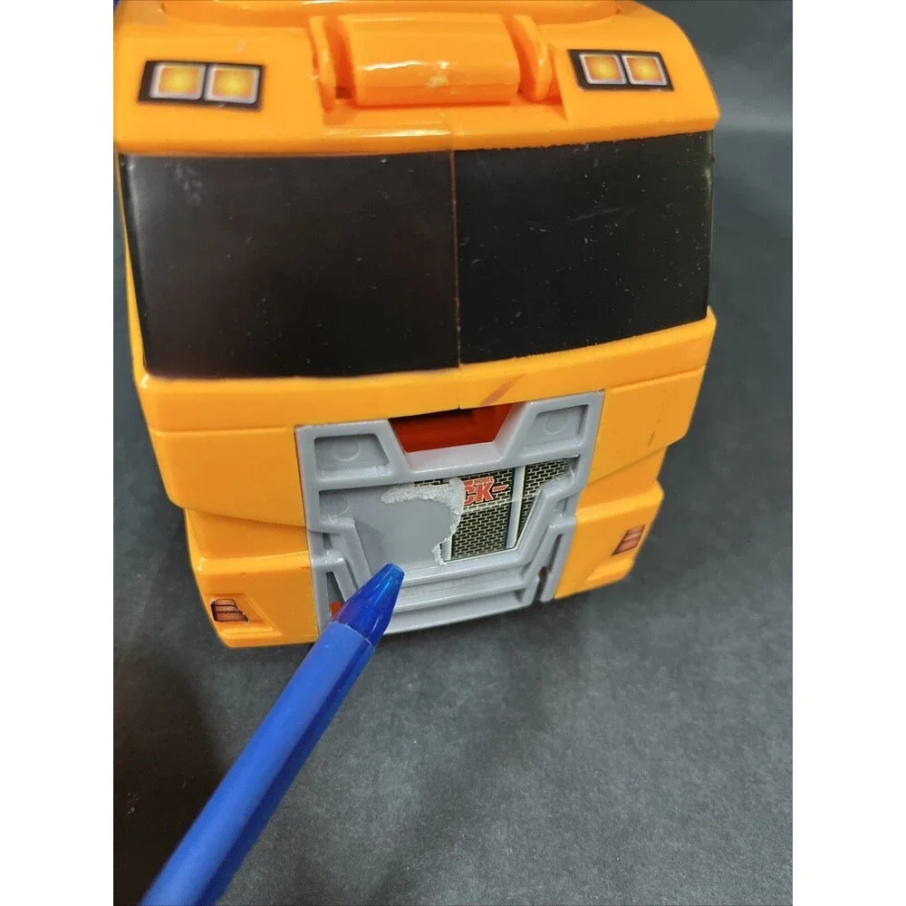 Joyin Orange Cargo Truck Semi &Trailer Holds 12 Hot Wheel Vehicles Fold Up Sides